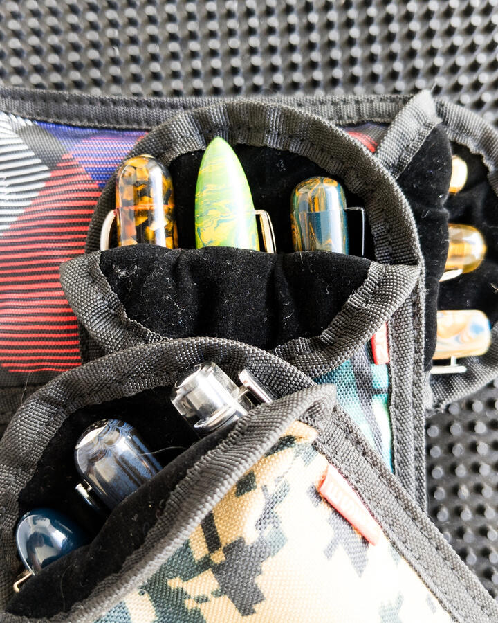 How pens fit - Rugged Pen Pouches