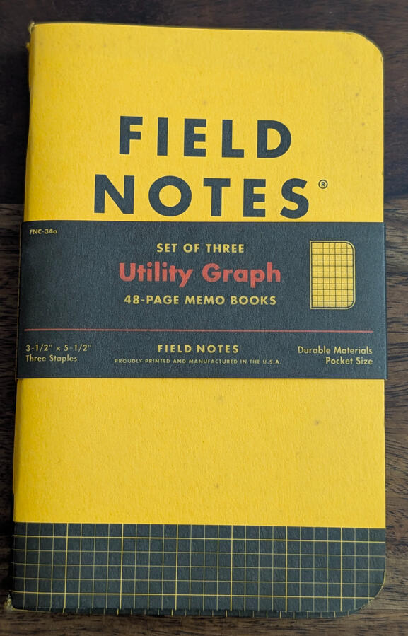 Field Notes - Utility Graph - Three-Pack