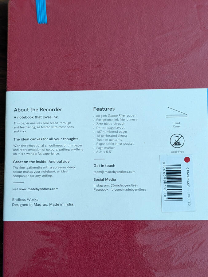 Endless Recorder - Crimson Sky - Dotted