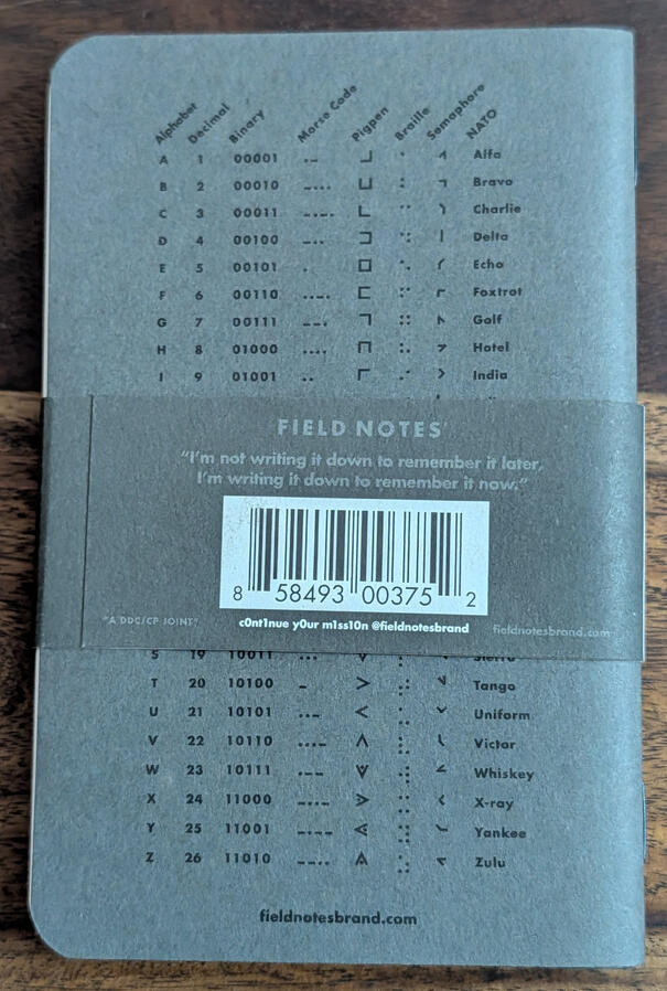 Field Notes - Clandestine - Three-Pack